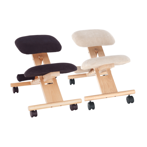 Ergonomická klekačka, krémová/buk, GROCO