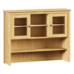 Nástavec příborníku 2 dveře + police TORINO kovové úchytky