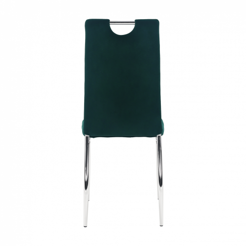 Jídelní židle, smaragdová Velvet látka / chrom, OLIVA NEW