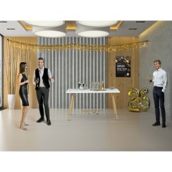 Jídelní stůl 140x80cm, mdf HT-W1214 WT