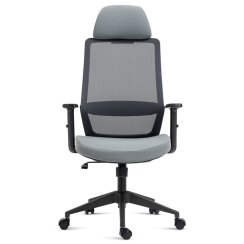 Kancelářská židle, houpací s polohovou aretací, šedá síťovina, KA-V324 GREY