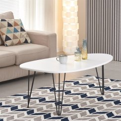 Konferenční stolek 120x67cm, mdf, bílá, AF-3014 WT