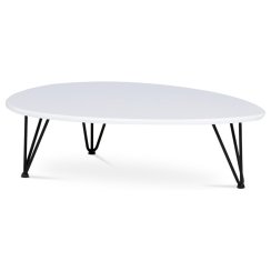 Konferenční stolek 94x69cm, mdf, bílá, AF-3013 WT