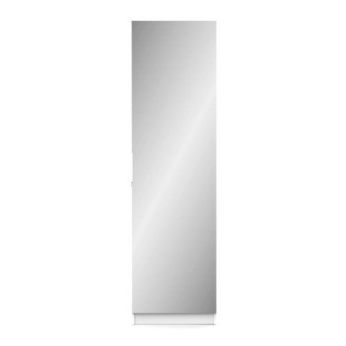 Botník se zrcadlem 305397 bílý