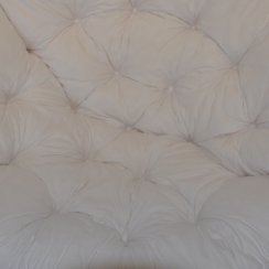 Polstr na křeslo papasan 110 cm bílý