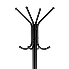 Věšák, kov, černá, 80001-06B BK