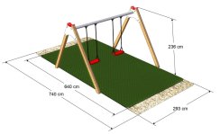 Monkey houpačka Duoswing II - s klasickými sedáky HY02150A