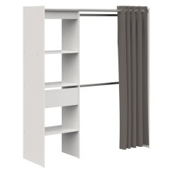 Úložný prostor/skříň se závěsem CHICAGO bílá