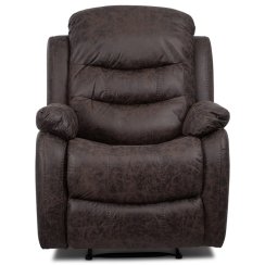 Polohovací křeslo, hnědá, látka vintage, TV-4086 BR