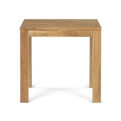 Jídelní stůl 80x80x75 cm, masiv dub bílý, povrchová úprava olejem, nohy 8x8 cm