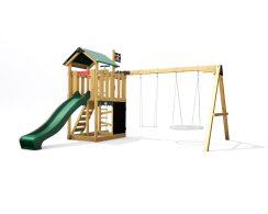 Dětské hřiště Monkey´s Home Malý pirát HOOK se zelenou skluzavkou Dětské hřiště Monkey´s Home Malý pirát HOOK se zelenou skluzavkou