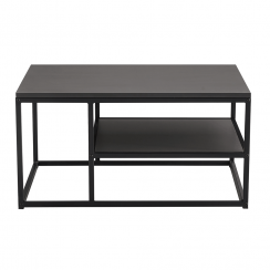 Konferenční stolek, grafitová / černá, BARMIO