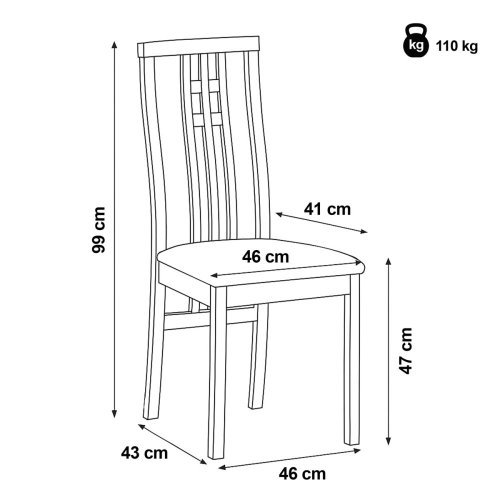 Jídelní židle BC-2482 WAL