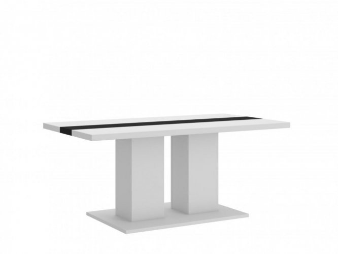 Konferenční stolek Boris bílá-černý pruh