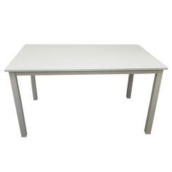 Jídelní stůl, bílá, 135x80 cm, ASTRO