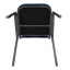 Židle, stohovatelná, látka modrá/šedý rám, JEFF 3 NEW
