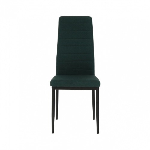 Židle, smaragdová látka / černý kov, COLETA NOVA