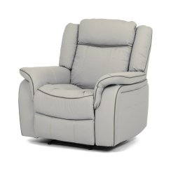 Polohovací křeslo, elektrické zabudované ovládání, béžová, ekokůže, TV-4119 LAN