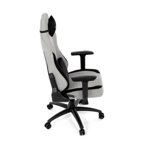 Herní křeslo, houpací mechanismus, stříbrná látka, KA-F12 SIL2