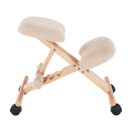 Ergonomická klekačka, krémová/buk, GROCO