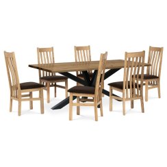 Jídelní židle, přírodní, masiv, C-2100 BR2