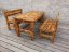 Dřevěná lavice Zuzana 120 x 53,5 x 88 cm -  s opalem s opalem