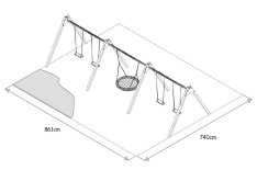 Monkey houpačka Duoswing IV HY04150A