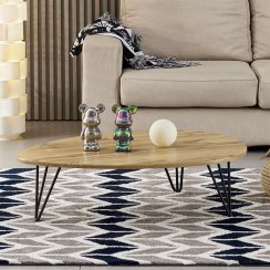 Konferenční stolek 94x69cm, mdf, divoký dub, AF-3013 OAK