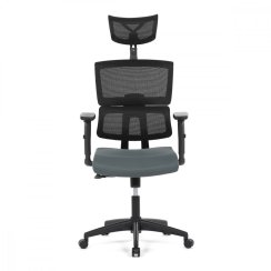 Kancelářská židle, potah šedá látka KA-B1025 GREY
