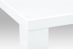 Jídelní stůl AT-3007 WT - 135x80x76 cm, vysoký lesk bílý