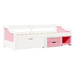 Jednolůžko se zásuvkami MAXIMA růžové
