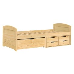 Jednolůžko se zásuvkami 8816 MARY lak