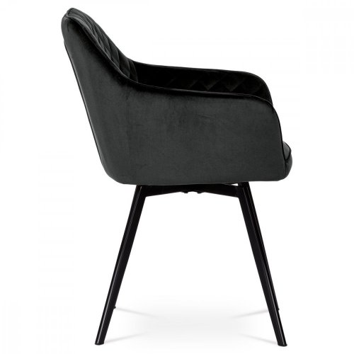 Jídelní židle, potah černá látka DCH-425 BK4