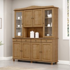 Příborník s nástavcem 4 dveře RUBI dub