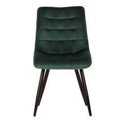 Jídelní židle, zelená, sametová látka, CT-384 GRN4