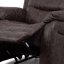 Polohovací křeslo, hnědá, látka vintage, TV-4086 BR