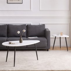 Odkládací stolek 100x60cm, mdf, bílá, AF-3012 WT