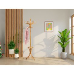 Věšák, masiv, hnědá, F-2059 OAK