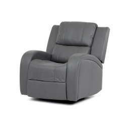 TV a relaxační křeslo, manuální polohování, potah šedá látka TV-4089 GREY