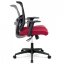 Kancelářská židle černá + vínová KA-B1012 BOR
