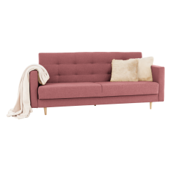 Celočalouněná 3-sed, látka starorůžová, AMEDIA