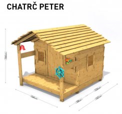 Dětský domeček  Monkey´s Home Chatrč pirát Peter .