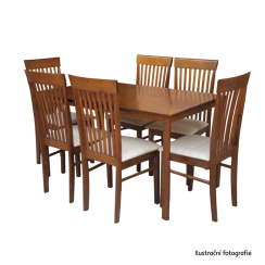 Jídelní stůl, ořech, 110x70 cm, ASTRO NEW