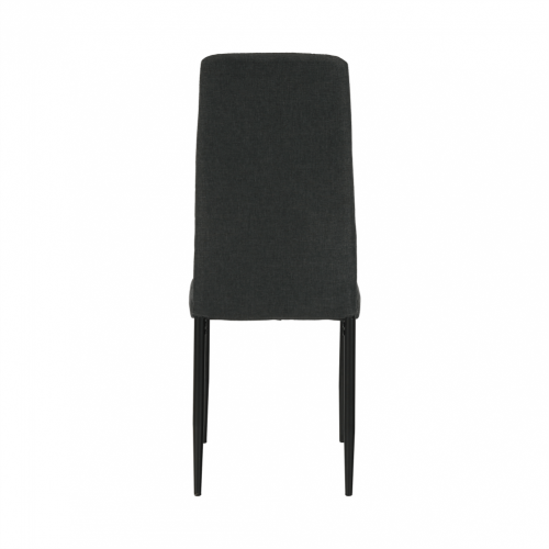 Židle, tmavě šedá látka / černý kov, COLETA NOVA