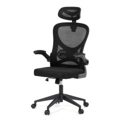 Kancelářská židle, houpací mechanismus, černá, KA-K2021 BK