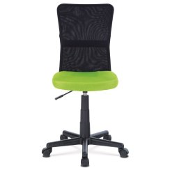 Dětská židle, výškově nastavitelná, zelená síťovina, KA-2325 GRN