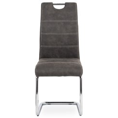 Jídelní židle, šedá, látka, HC-483 GREY3