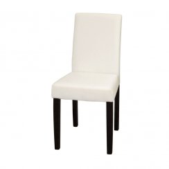 Židle PRIMA bílá/hnědá 3036