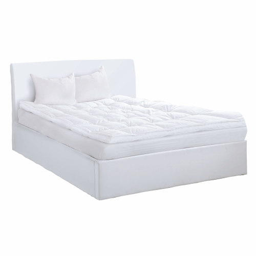 Manželská postel s úložným prostorem, bílá, 180x200, KERALA