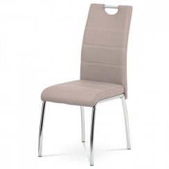 Jídelní židle, potah lanýžová ekokůže, HC-484 LAN